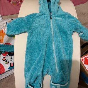 Columbia baby Teal Fleece body suit 0-3 month